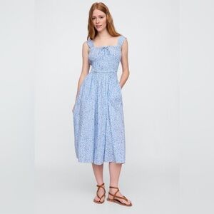 Gap Ditsy Floral Smocked Summer Vacation Maxi Dress Wedding Guest NWT XL